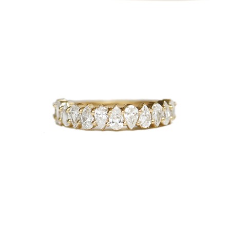 Best Seller Alternating Pear Diamond Mosaic Band