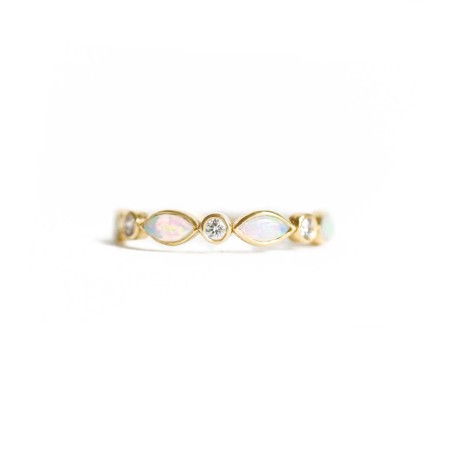 Best Seller Marquise Opal & Diamond Ring